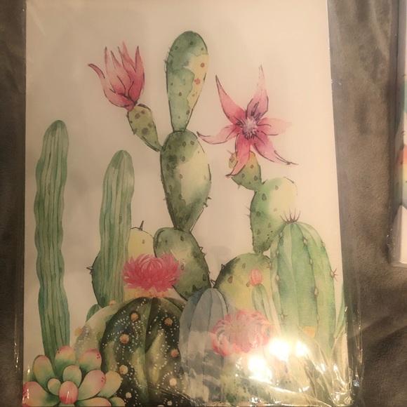 Set of three canvas watercolor artwork. - Picture 2 of 4